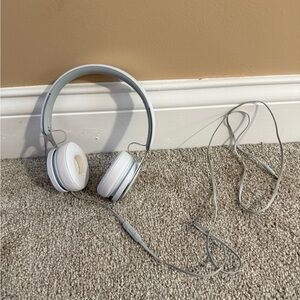 Beats by Dre - White and Gray Over-Ear Headphones